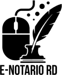 E-NOTARIO RD LOGO EN NEGRO